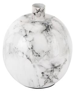 Bielo-čierny železný svietnik PT LIVING Marble, výška 15 cm