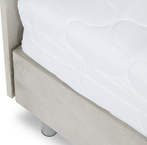 Čalúnená manželská posteľ 140x200 NECHLIN 2 - čierna eko koža + panely 60x30 cm ZDARMA