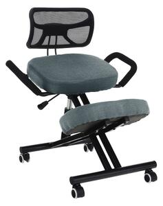 NovýNábytok.sk Ergonomické kancelárske kreslo Rusu (sivá + čierna). Vlastná spoľahlivá doprava až k Vám domov. 1016263