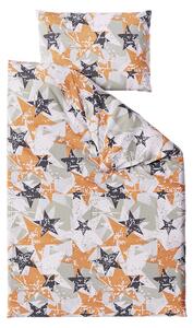 Bavlnené obliečky BROWN STARS biele Rozmer obliečky: 70 x 90 cm | 140 x 200 cm