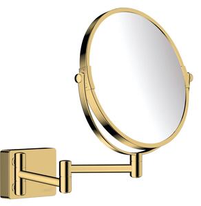 Hansgrohe AddStoris, kozmetické zrkadlo Ø 188 mm, leštený vzhľad zlata, HAN-41791990