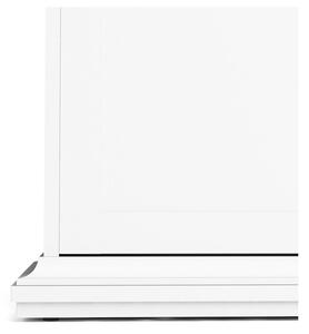 Biela šatníková skriňa Tvilum Paris, 138,8 x 201 cm