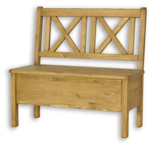 Massive home | Dřevěná lavice Corona XIII bez područek - výběr moření MHSIL13A 100 cm