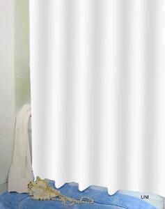 Erga Peva, sprchový záves 180x200cm, polyester, biela, ERG-03502