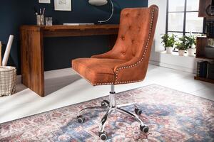 Kancelárska stolička Victorian lakťová opierka svetlohnedá
