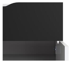 Čierno-biela komoda Tvilum Oslo, 99 x 82 cm