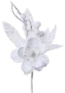 Zápich konár biele kvety 19cm