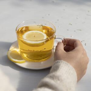 Sklenený hrnček Warm Tea/Love 300 ml Warm Tea