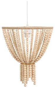 Luster svetlohnedý kaučukové drevo korálky boho štýl kuchyňa jedáleň obývačka spálňa