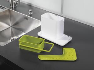 Bielo-zelený kuchynský stojan na umývacie prostriedky Joseph Joseph Caddy Sink Tidy