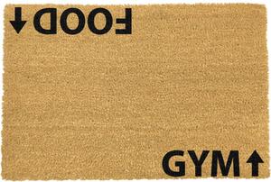 Rohožka z prírodného kokosového vlákna Artsy Doormats Gym Addict, 40 x 60 cm