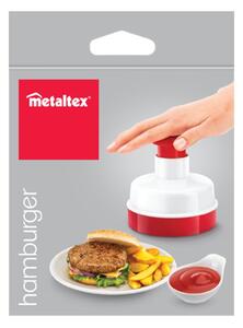Stlačovacia nádoba na formovanie mäsa Metaltex Hamburger, ⌀ 10 cm