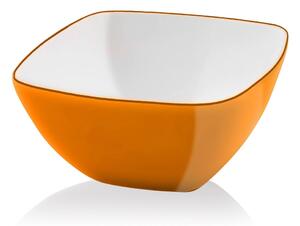 Oranžová šalátová misa Vialli Design, 14 cm
