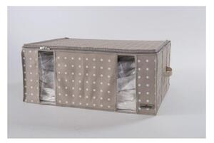 Béžový úložný box s vákuovým obalom Compactor Rivoli, šírka 65 cm