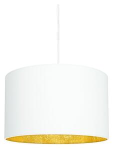 Biele stropné svietidlo s vnútrajškom v zlatej farbe Sotto Luce Mika, ⌀ 36 cm