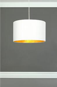 Biele stropné svietidlo s vnútrajškom v zlatej farbe Sotto Luce Mika, ⌀ 36 cm