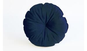 Modrý vankúš z mikrovlákna Surdic Redondo, ø 45 cm