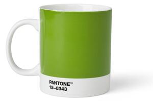 Zelený keramický hrnček 375 ml Green 15-0343 – Pantone