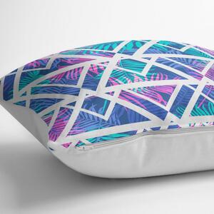 Obliečka na vankúš s prímesou bavlny Minimalist Cushion Covers Palm Zigzag, 45 × 45 cm