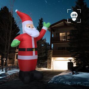 Nafukovací vianočný Santa Claus s LED IP44 600 cm XXL