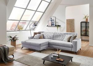 ROHOVÁ SEDAČKA, textil, svetlosivá Sit & More - Sedačky, Online Only