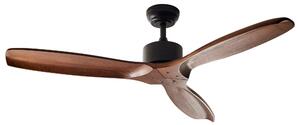 Stropný ventilátor tmavohnedý masívne drevo diaľkové ovládanie 5 stupňov rýchlosti rustikálna tradičná obývacia izba spálňa