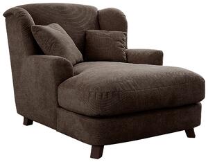 XXL KRESLO, textil, kompozitné drevo, tmavohnedá Sit & More - Online Only obývacie izby, Online Only