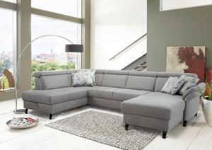 SEDACIA SÚPRAVA, textil, svetlosivá Sit & More - Sedačky, Online Only