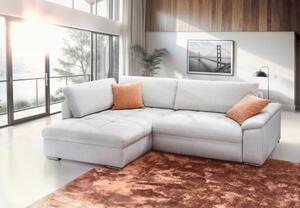 ROHOVÁ SEDAČKA, textil, biela Livetastic - Sedačky, Online Only