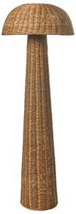 Stojaca lampa hnedá prírodná ratanová pletený dizajn moderný boho štýl obývacia izba spálňa