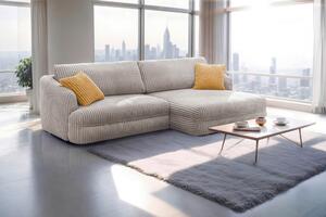ROHOVÁ SEDAČKA, textil, svetlohnedá Livetastic - Sedačky, Online Only