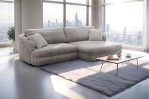 ROHOVÁ SEDAČKA, textil, taupe Livetastic - Sedačky, Online Only