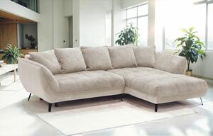 ROHOVÁ SEDAČKA, textil, piesková, béžová Livetastic - Sedačky, Online Only