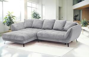 ROHOVÁ SEDAČKA, textil, sivá, svetlosivá Livetastic - Sedačky, Online Only