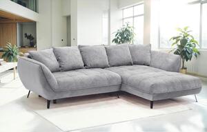 ROHOVÁ SEDAČKA, textil, sivá, svetlosivá Livetastic - Sedačky, Online Only