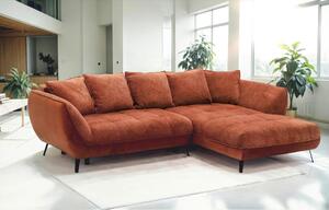 ROHOVÁ SEDAČKA, textil, hrdzavá Livetastic - Sedačky, Online Only