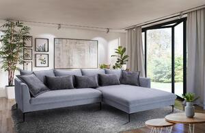 ROHOVÁ SEDAČKA, textil, sivá Livetastic - Sedačky, Online Only