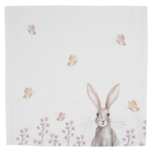 Sada 6 ks obrúskov z bavlny Rustic Easter Bunny - 40 * 40 cm - Clayre & Eef