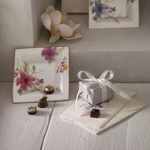 Hranatá porcelánová miska s motívom kvetín Villeroy & Boch Mariefleur Gifts