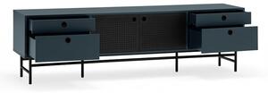 Čierno-modrý televízny stolík Teulat Punto