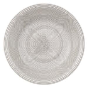 Bielo-sivý porcelánový hlboký tanier Like by Villeroy & Boch, 23,5 cm