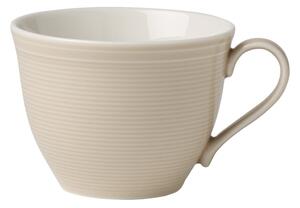 Bielo-béžová porcelánová šálka na kávu Like by Villeroy & Boch, 0,25 l