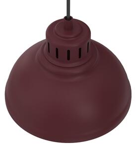 Závesný luster SVEN na kábli 2xE27/15W/230V bordový