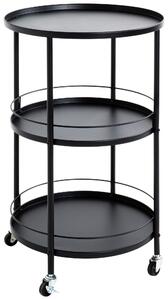 SERVÍROVACÍ VOZÍK, čierna, 45/75 cm Lomoco - Barový nábytok, Online Only