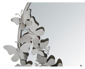 Nástenné zrkadlo v striebornej farbe Mauro Ferretti Round Silver, ø 74 cm