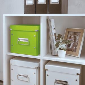 Zelený kartónový úložný box s vekom Click&Store - Leitz