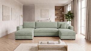 SEDACIA SÚPRAVA, drevo, textil, kompozitné drevo, mätovozelená MID.YOU - Sedačky, Online Only