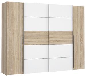 ŠATNÍKOVÁ SKRIŇA, biela, dub sonoma, 270/210/61 cm Carryhome - Skrine, Online Only