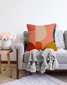 Obliečka na vankúš s prímesou bavlny Minimalist Cushion Covers Circles, 55 x 55 cm