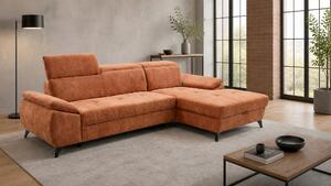 ROHOVÁ SEDAČKA, drevo, textil, kompozitné drevo, hrdzavá MID.YOU - Sedačky, Online Only